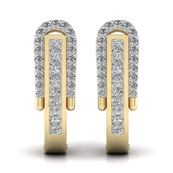 Round Cut Diamonds H Earring - Image 5