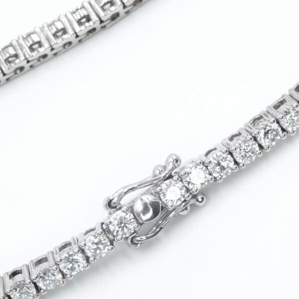 Diamond Tennis Bracelet Design 11.28 carat with 18K White Gold - Image 2