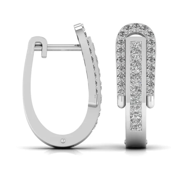 Round Cut Diamonds H Earring - Image 7