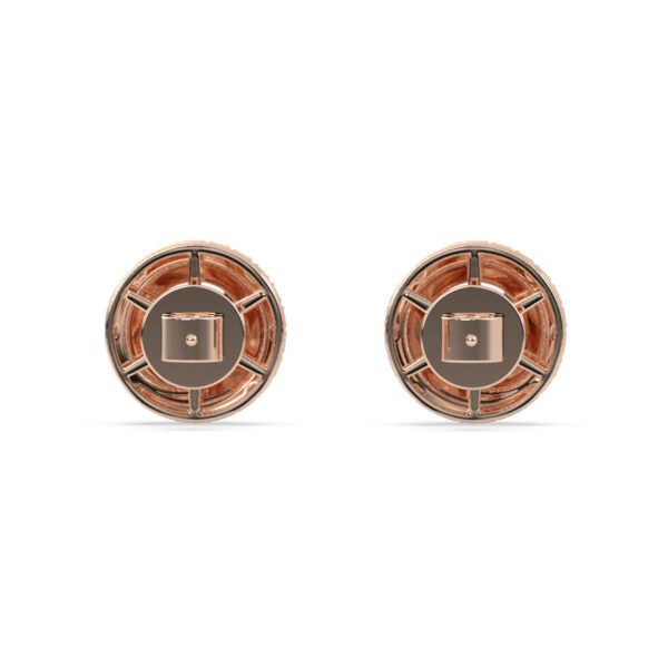 1.30ct Each Lab Diamond Studs Earring In 14K Rose Gold - Image 4