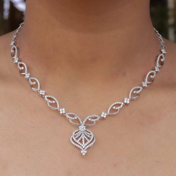 Swizz Fancy Lab Diamond Necklace