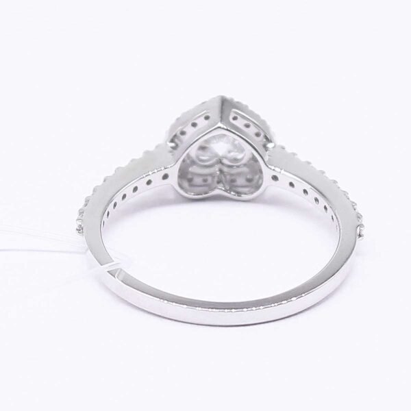 Platinum/Gold Diamond Ring in Heart-Shaped Diamond - Image 4