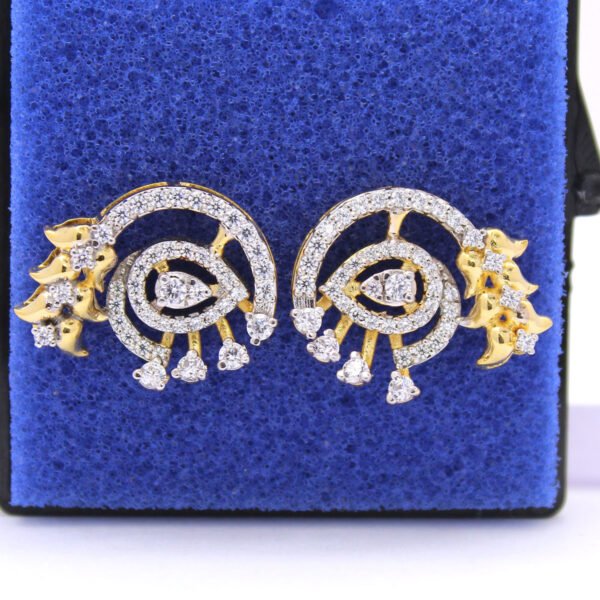 18K Yellow Gold and 0.71ct Diamond Studs By Neeva Jewelry - Image 4