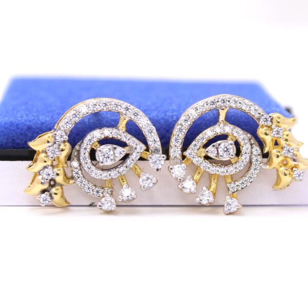 18K Yellow Gold and 0.71ct Diamond Studs By Neeva Jewelry