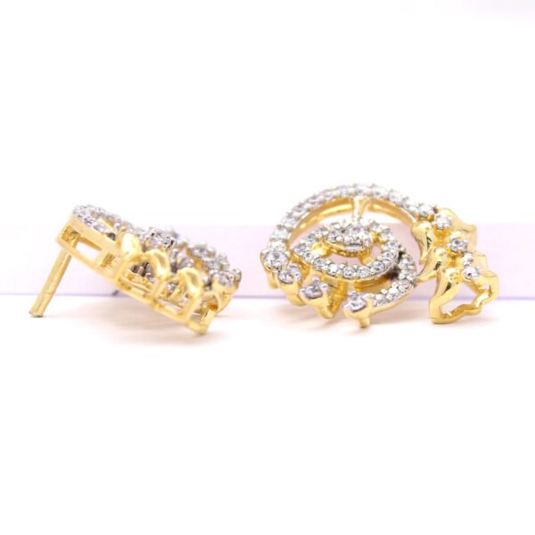 18K Yellow Gold and 0.71ct Diamond Studs By Neeva Jewelry - Image 3