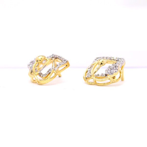 0.35ct Diamond Ear Studs in 18K Yellow Gold - Image 4