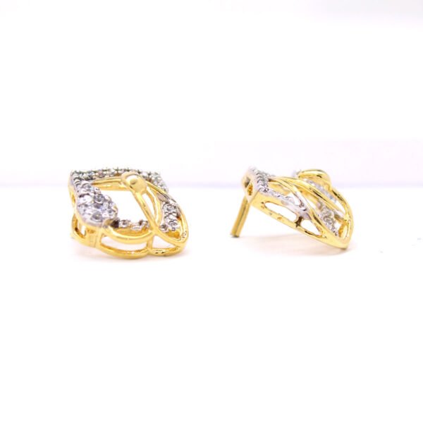 0.35ct Diamond Ear Studs in 18K Yellow Gold - Image 3