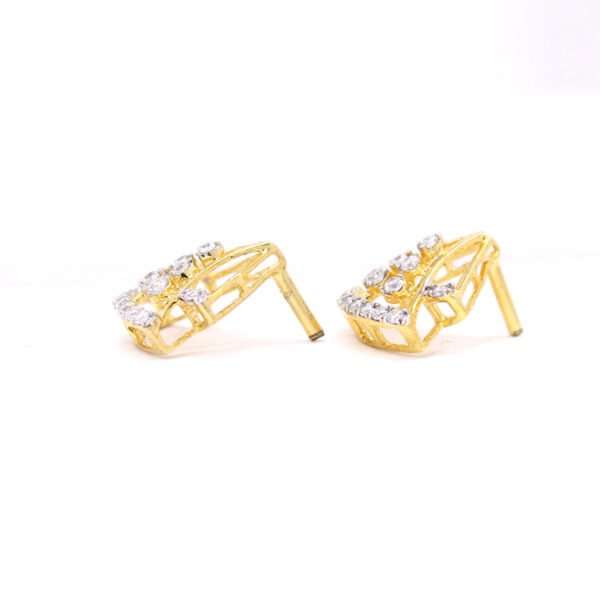 0.31ct Diamond Stud Earrings in 18K Yellow Gold - Image 3