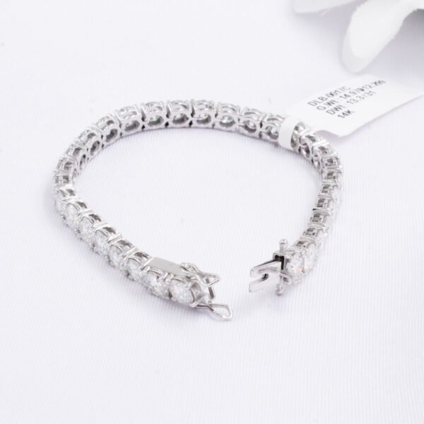 Diamond Tennis Bracelet 13.30carat, 14K White Gold bracelet