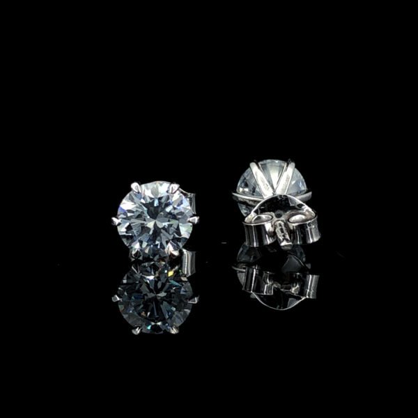 14k gold dazzle & conscious 2.03ct lab-grown diamond studs – ethically brilliant - Image 2