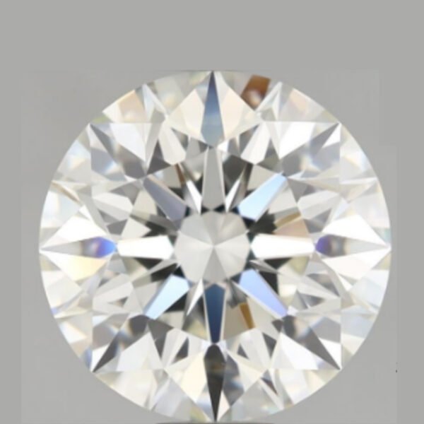 Round Shape 2.01 Carat H, VVS2 Clarity Natural Diamond